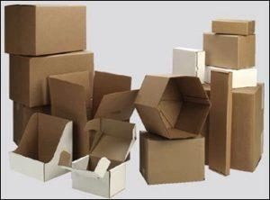 Cardboard boxes of all sizes and shapes.