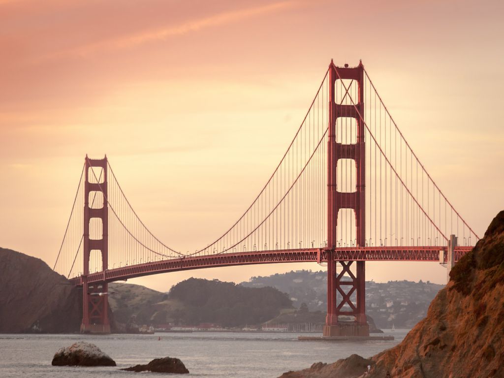 A view of the Golden Gate Bridge in San Francisco, representing the best West Coast cities.