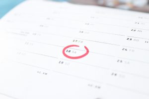 book your movers in advance and write it down in your calendar!