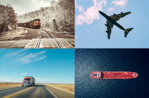 Vehicle Shipping Services- transportation - a train, a plane, a truck, a ship