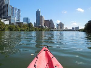 Kayak in Austin river