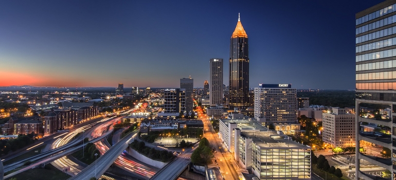 Atlanta night panorama
