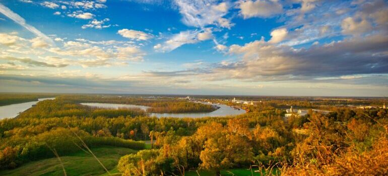 A landscape of Mississippi.