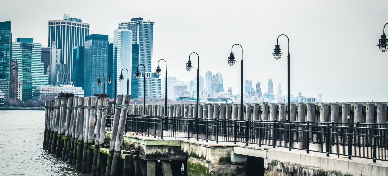 A pier at the Liberty State Park in Jersey City.