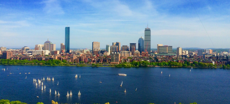 A waterfront photo of Boston during daytime.